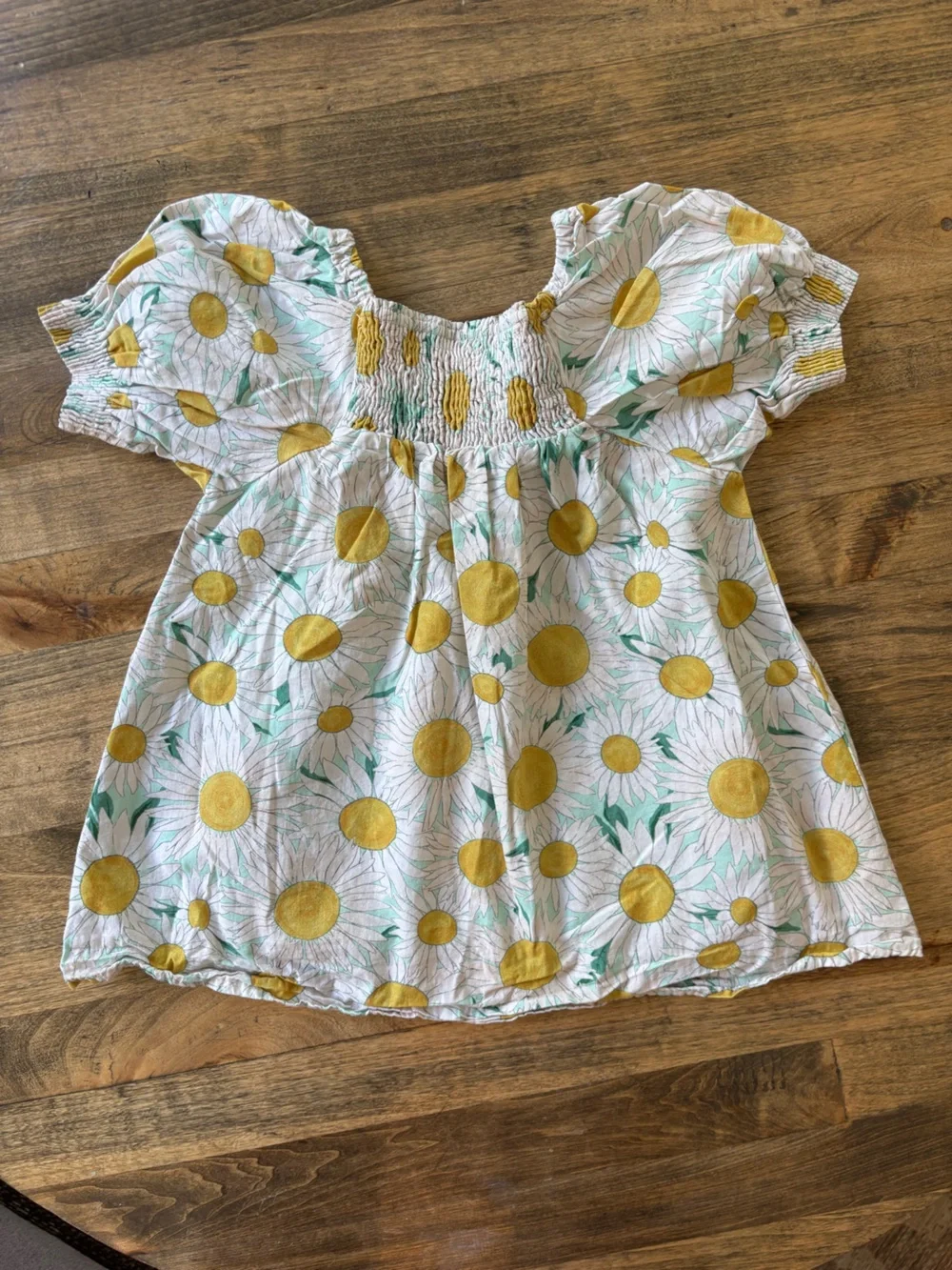 Zara Baby Smocked Sunflower Dress